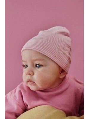 Gray label Baby Beanie GOTS | Bubblegum - Cream Gray label Baby Beanie GOTS | Bubblegum - Cream