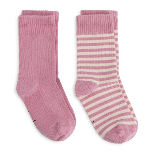Gray label 2 paar sokken in roze & crème kleur Gray label 2 paar sokken in roze & crème kleur