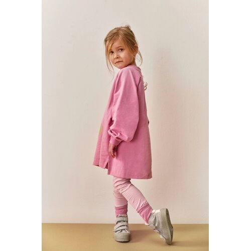 Gray label Legging Bubblegum roze & crème gestreept Gray label Legging Bubblegum roze & crème gestreept