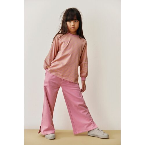 Gray label Oversized shirt met lange mouw in Bubblegum & Cookie