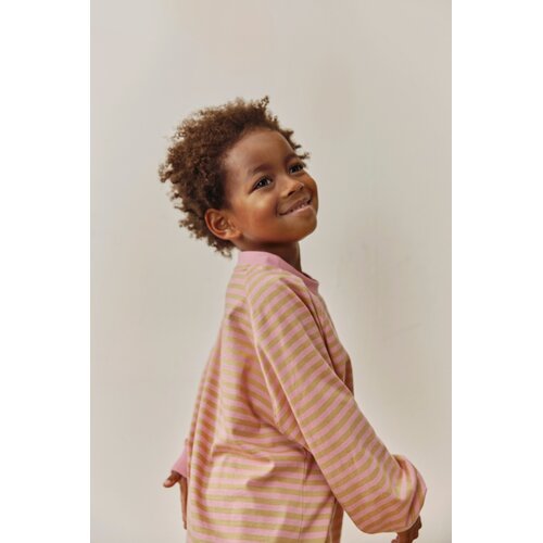 Gray label Oversized shirt met lange mouw in Bubblegum & Cookie