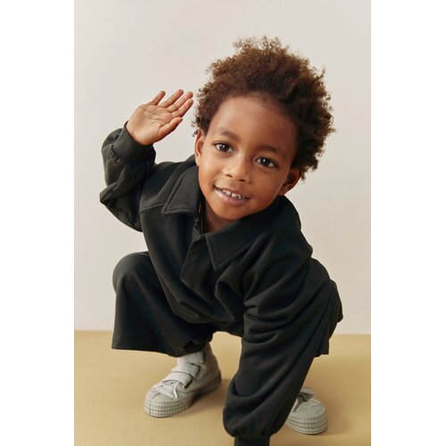 Gray label Polo sweater lange mouw Pirate Black Gray label Polo sweater lange mouw Pirate Black