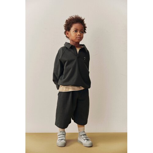 Gray label Polo sweater lange mouw Pirate Black Gray label Polo sweater lange mouw Pirate Black