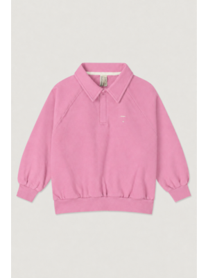 Gray label Polo Sweatshirt GOTS | Bubblegum Gray label Polo Sweatshirt GOTS | Bubblegum