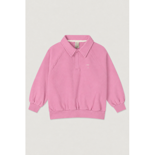 Gray label Polo Sweatshirt GOTS | Bubblegum Gray label Polo Sweatshirt GOTS | Bubblegum
