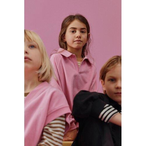 Gray label Polo sweater lange mouw Bubblegum Gray label Polo sweater lange mouw Bubblegum