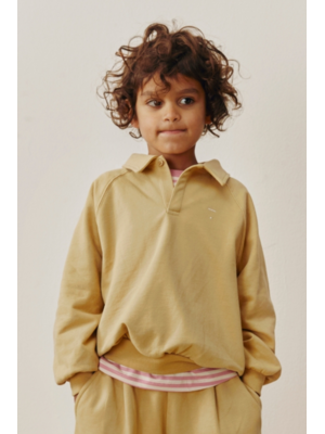 Gray label Polo Sweatshirt GOTS | Cookie Gray label Polo Sweatshirt GOTS | Cookie