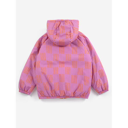 Bobo Choses Gekleurde reversible winterjas met capuchon