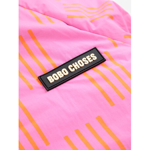 Bobo Choses Gekleurde reversible winterjas met capuchon