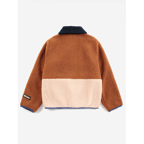 Bobo Choses Reversible jas met bloemenprint en een kraagje
