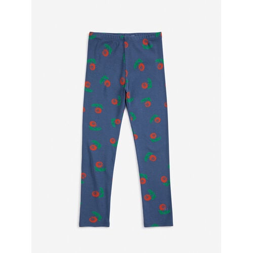 Bobo Choses Stamp Bloom All Over Leggings | Navy Blue Bobo Choses Stamp Bloom All Over Leggings | Navy Blue