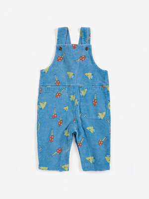 Bobo Choses Mush Monster Duo All Over Corduroy Overall | Blue