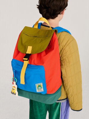 Bobo Choses Beast Tag Color Block Backpack | Red
