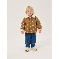 Pixel Abduction Sheepskin Reversible Jacket | Brown