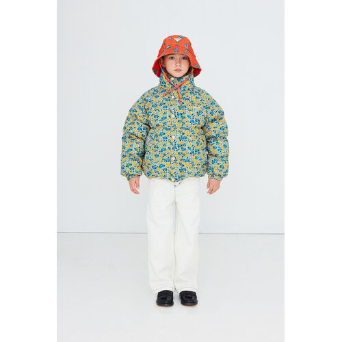 Tinycottons Korte winterjas in bloemenprint Tinycottons Korte winterjas in bloemenprint