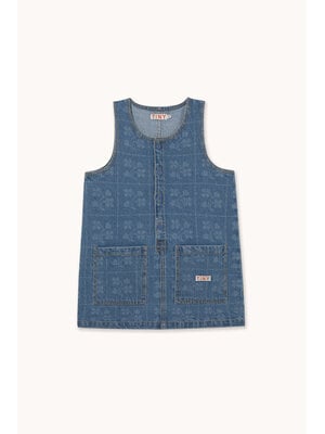 Tinycottons Dots Flowers Denim Dress Tinycottons Dots Flowers Denim Dress