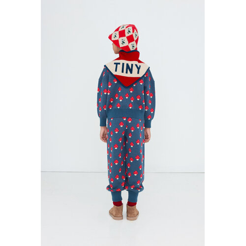 Tinycottons Wollen vest met paddestoelenprint