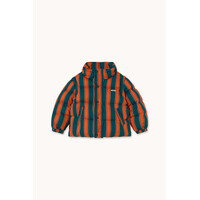 Retro Stripes Short Padded Jacket