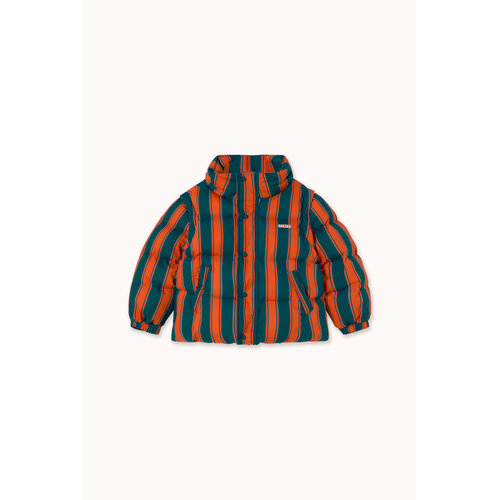 Tinycottons Korte winterjas met retro strepen