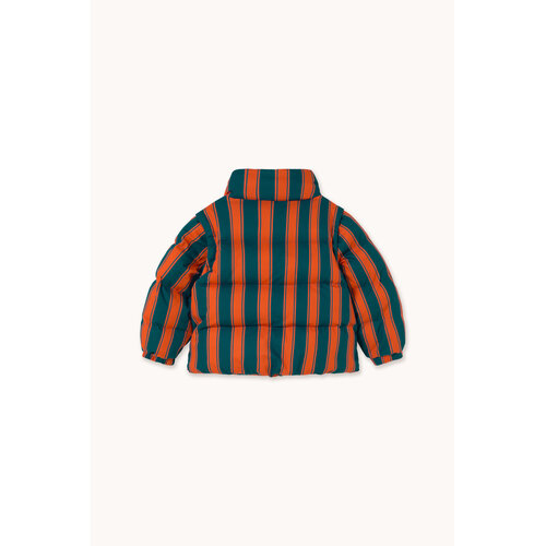 Tinycottons Korte winterjas met retro strepen