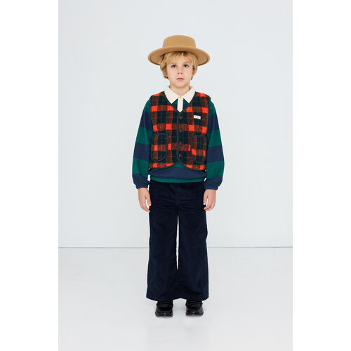 Tinycottons Mouwles vest in rode ruit