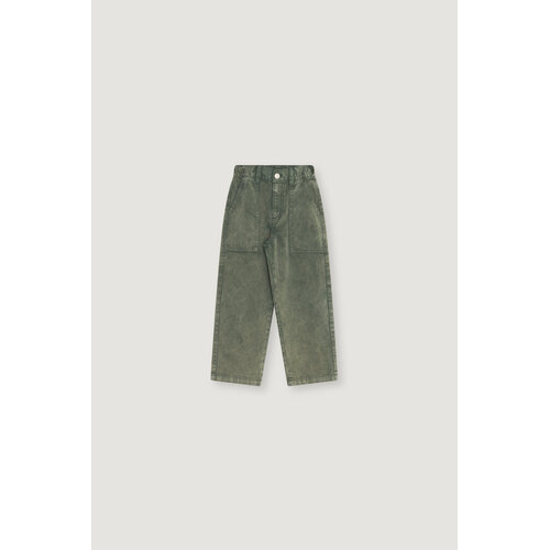 the new society Donkere denim broek met zakken