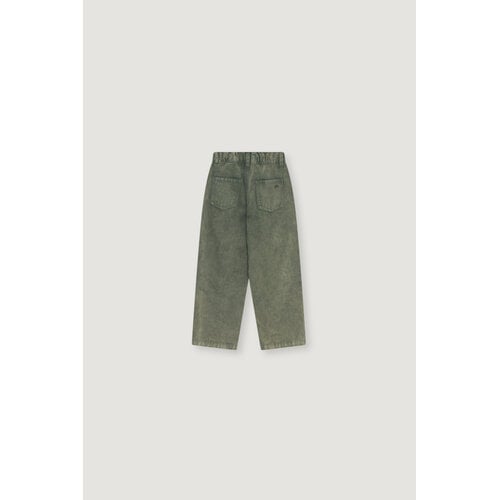 the new society Donkere denim broek met zakken