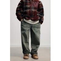 TNS Denim Baggy Pant Tea Leaf
