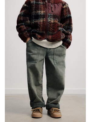 the new society TNS Denim Baggy Pant Tea Leaf