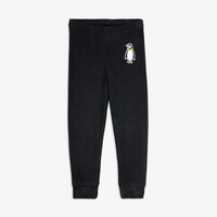 Penguin patch microfleece trousers | Black