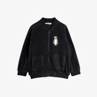 Penguin patch microfleece jacket | Black