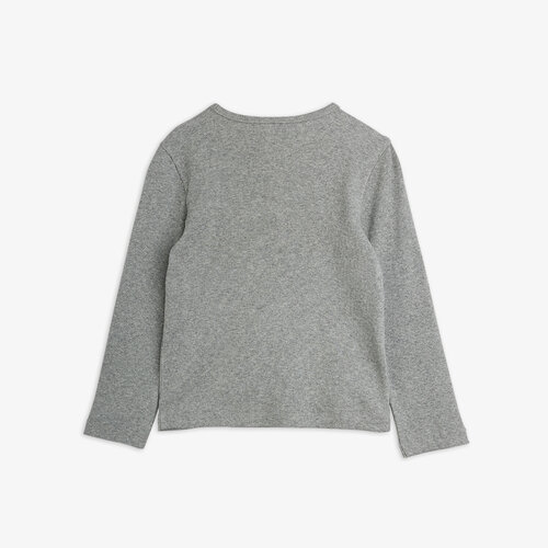 Mini Rodini Grijze longsleeve met konijn
