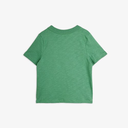 Mini Rodini Groen t-shirt met een muis Mini Rodini Groen t-shirt met een muis