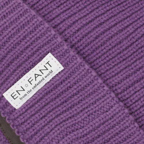 Paarse beanie