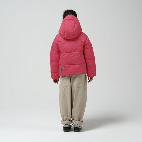 GOSOAKY Waterdichte korte winterjas in roze