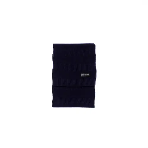 GOSOAKY Gebreide donker blauwe sjaal