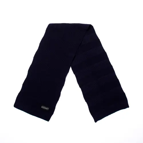 GOSOAKY Gebreide donker blauwe sjaal