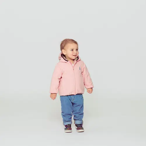GOSOAKY Gevoerd baby winter jasje in licht roze