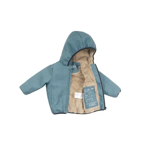 GOSOAKY Gevoerd baby winter jasje in denim blue