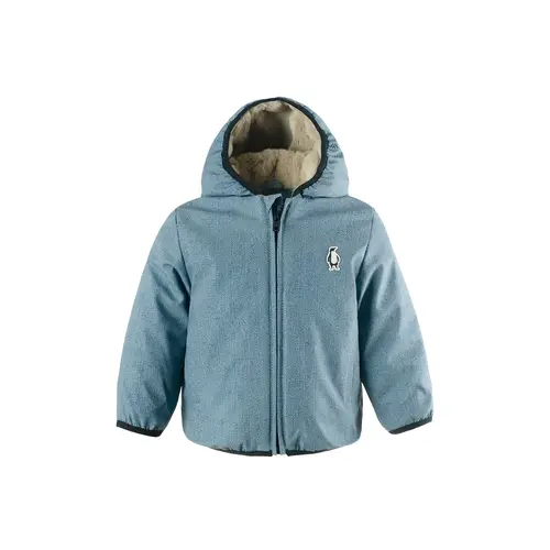 GOSOAKY Gevoerd baby winter jasje in denim blue