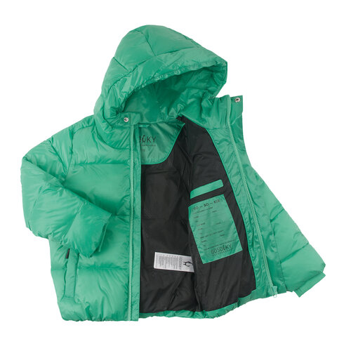 GOSOAKY Waterdichte korte winterjas in groen metallic GOSOAKY Waterdichte korte winterjas in groen metallic