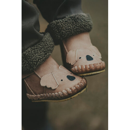 Donsje Baby schoentje Koala Truffle Nubuck Donsje Baby schoentje Koala Truffle Nubuck