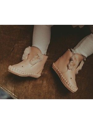 Donsje Kapi Exclusive Booties | Fluffy Bunny | Light Rust Leather Donsje Kapi Exclusive Booties | Fluffy Bunny | Light Rust Leather