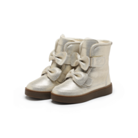 Isa Exclusive Boots | Silver Metallic Leather