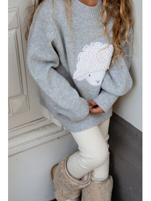 Donsje Denn Merino Wool Sweater | Lammy | Soft Grey Melange