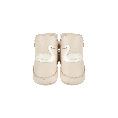 Donsje Baby schoentje Swan Powder Metallic Nubuck