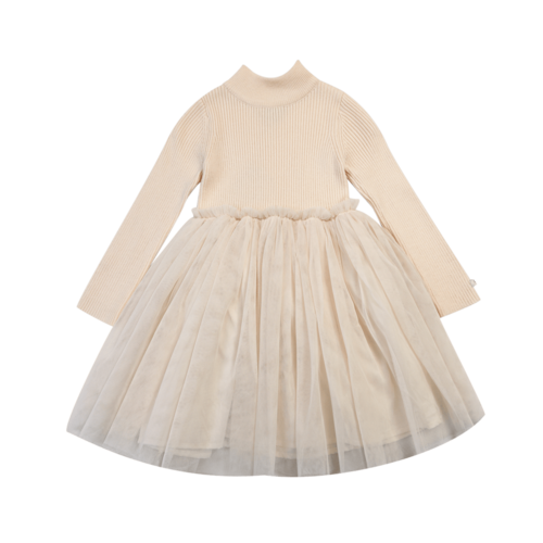 Donsje Jurk met tulle rok in licht roze kleur