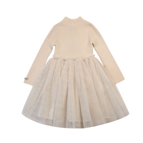 Donsje Jurk met tulle rok in licht roze kleur