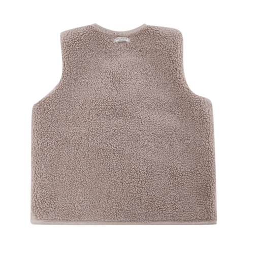 Donsje Gilet van imitatie bont in bruine kleur Donsje Gilet van imitatie bont in bruine kleur