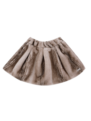 Donsje Isabelle Skirt | Soft Taupe Striped Teddy